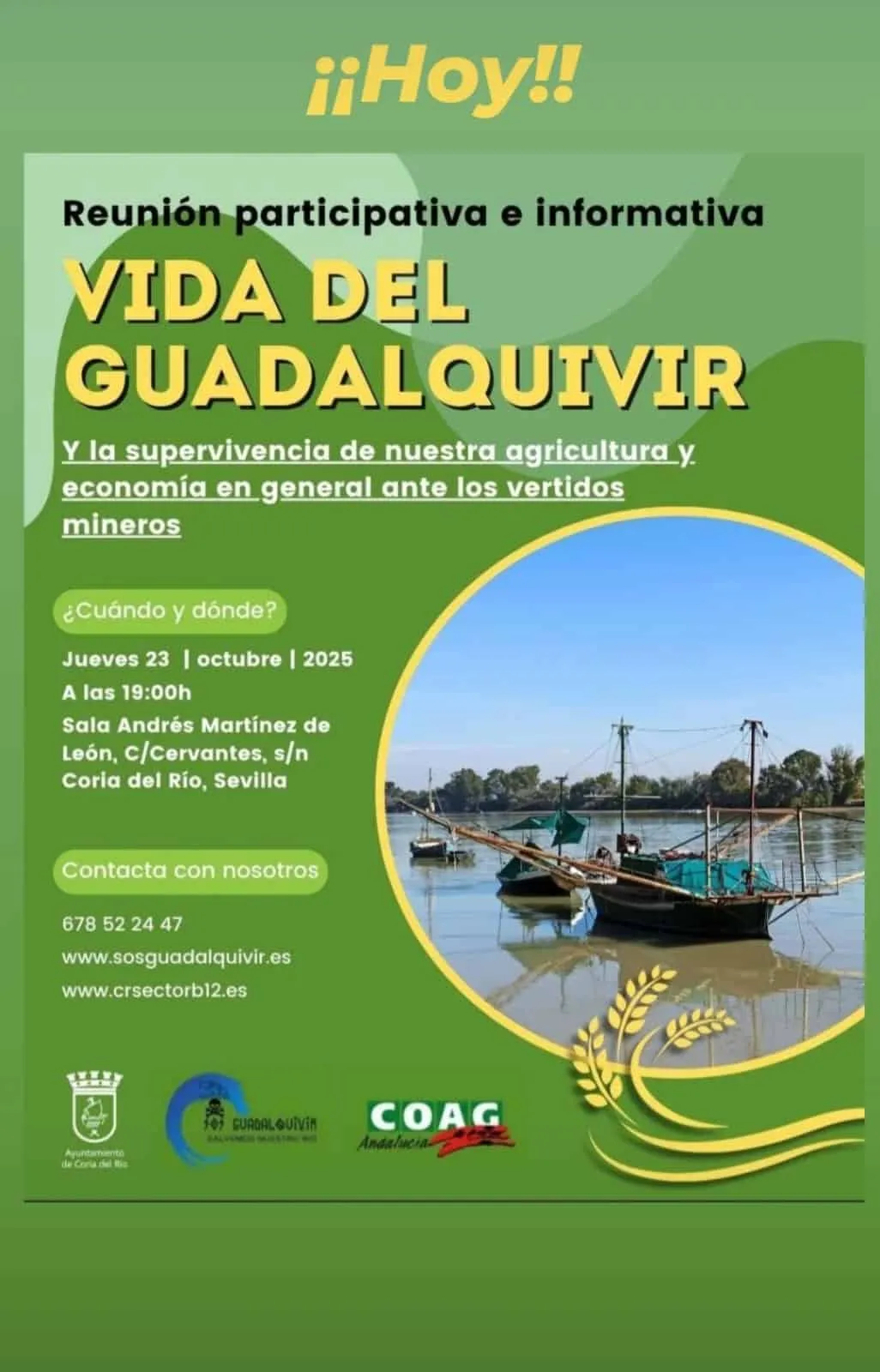 Reunión Participativa e informativa: Vida del Guadalquivir